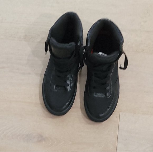 LEVIS Canvas Black High-Top Sneakers with logo Design - Picture 1 of 10